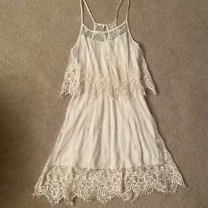 Off-white/cream Lace Altar'd State Dress